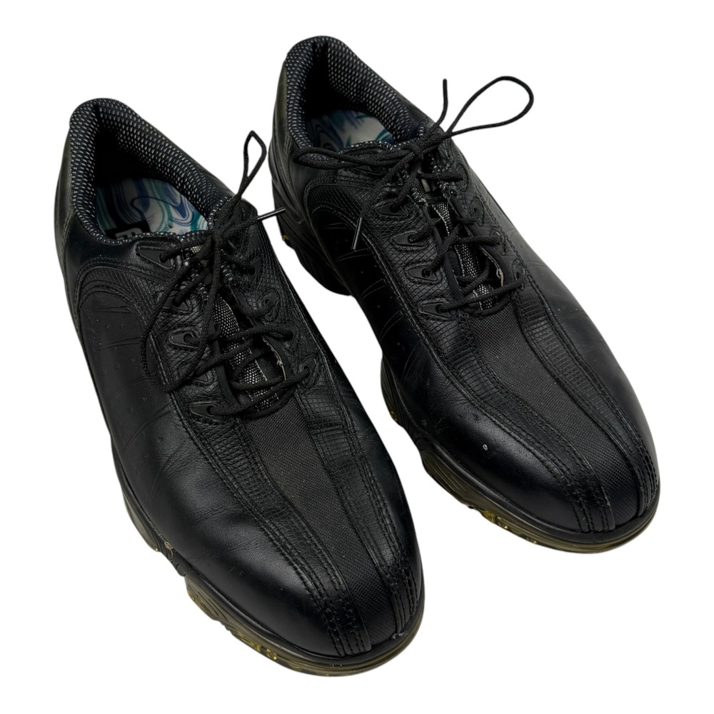 FootJoy FJ Sport Mens Black Leather Spiked Golf Shoes 53288 Size 8.5 M